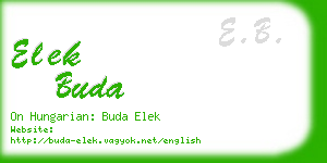 elek buda business card